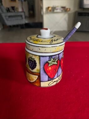 MSC International Joie de Vivre Ceramic Jam Jar Set
